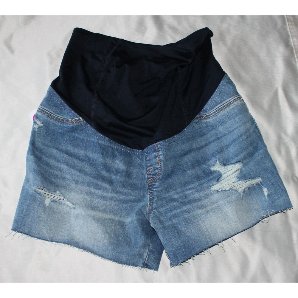 Over Belly Maternity Jean Shorts - Isabel Maternity by Ingrid & Isabel size 8